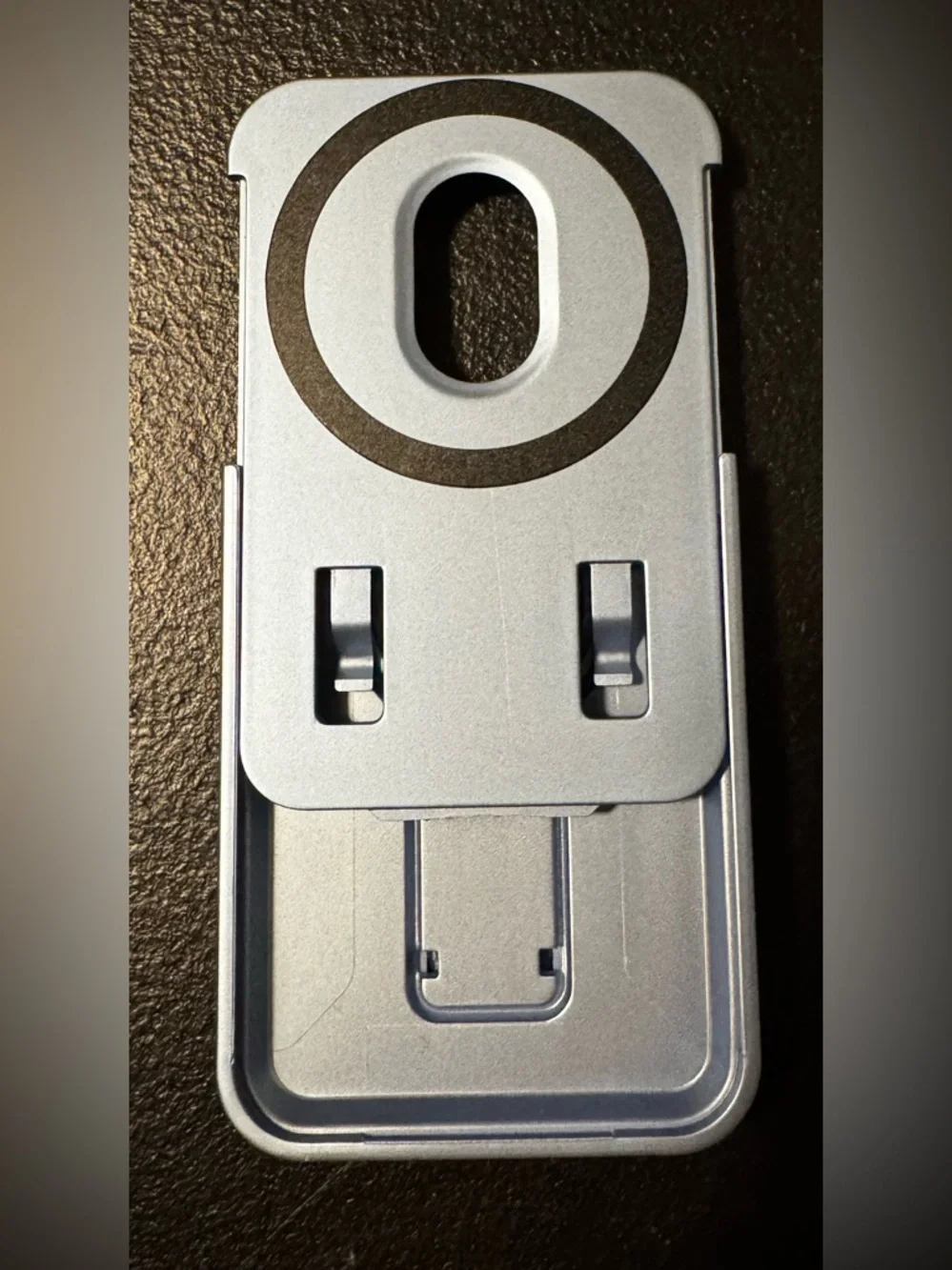 magnetic mobile wallet and phone stand - ice blue color